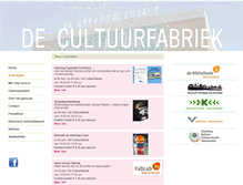 Tablet Screenshot of cultuurfabriek-veenendaal.nl